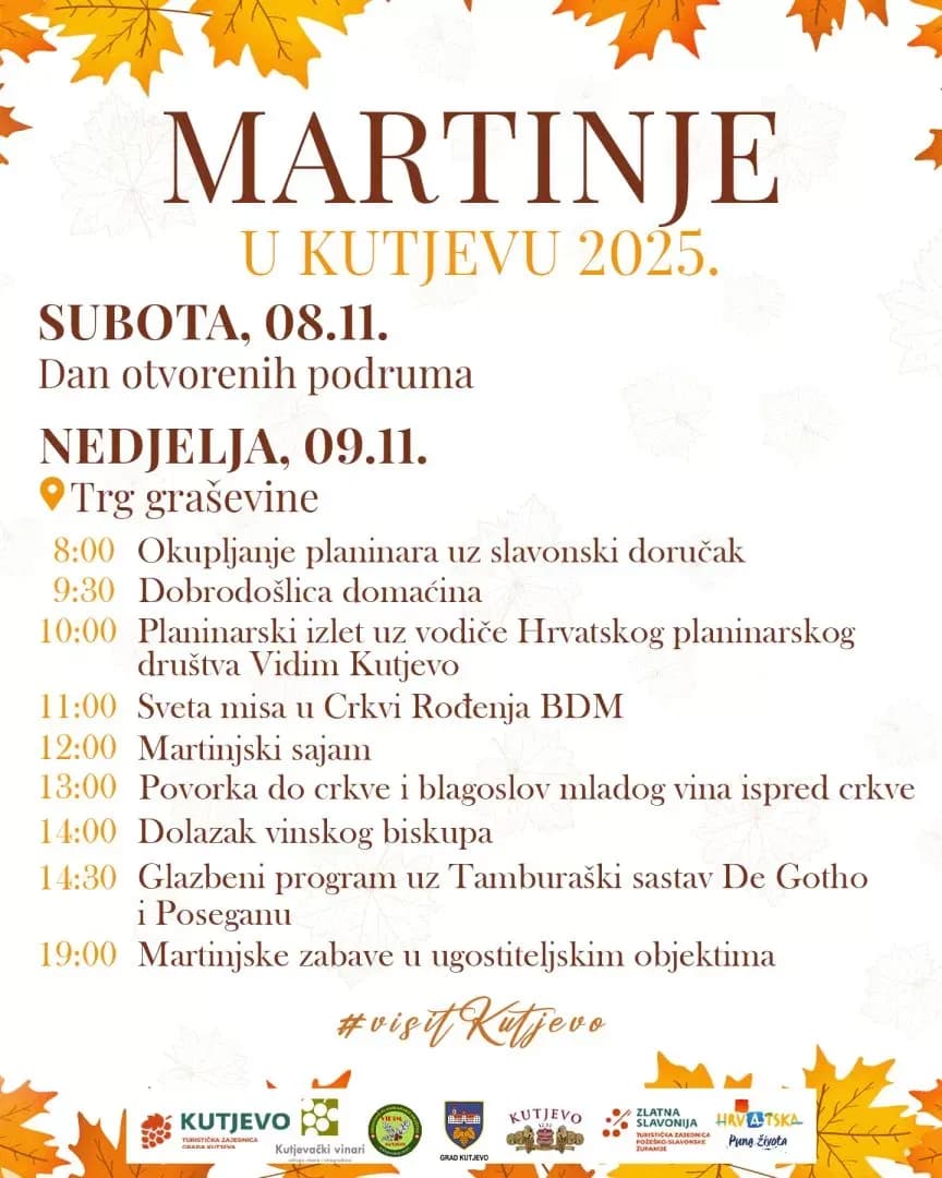 Nemojte propustiti: Kutjevačko Martinje – slavlje vina, jeseni i zajedništva