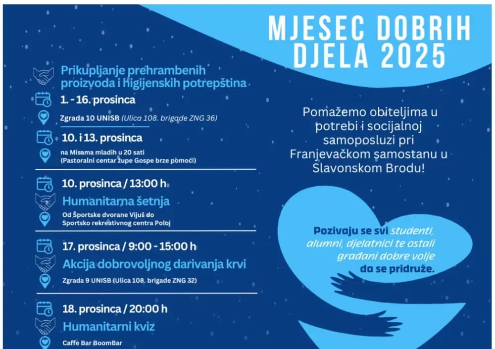 Studenti najavili niz dobrotvornih akcija, pridružite im se...