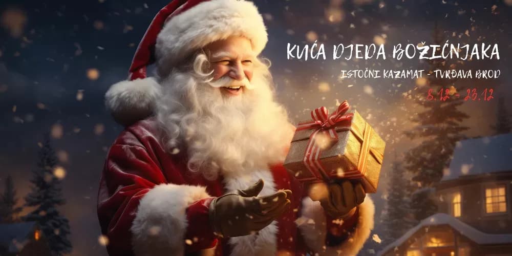 Božićna bajka u Kazamatu: Kuća Djeda Božićnjaka čeka najmlađe