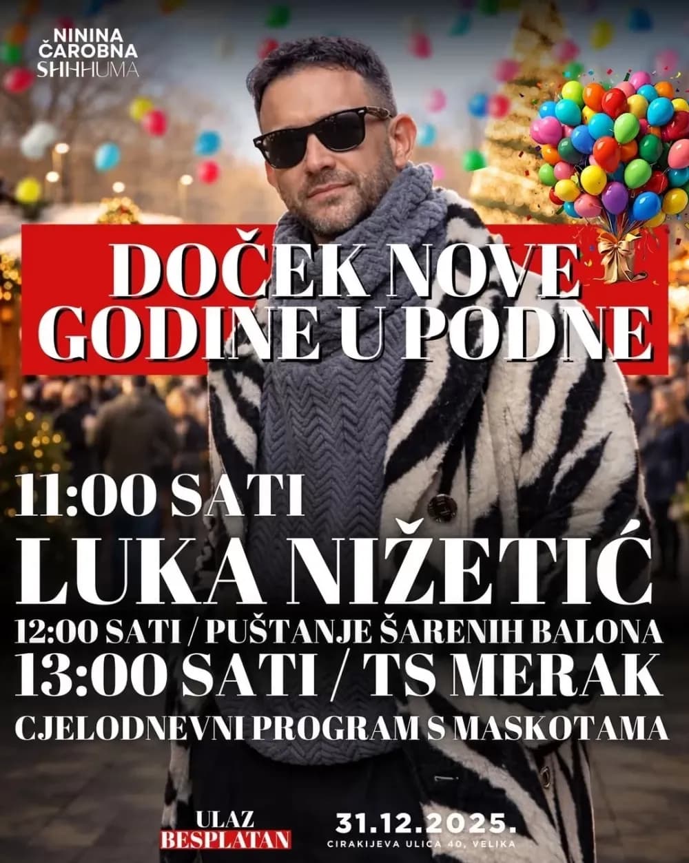 Ne propustite: Bajkoviti oproštaj od 2025. u Nininoj Shhhumi uz Luku Nižetića