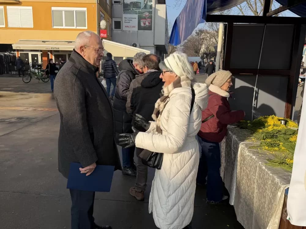 Dan mimoza obilježen na Gradskoj tržnici - prevencija spašava živote