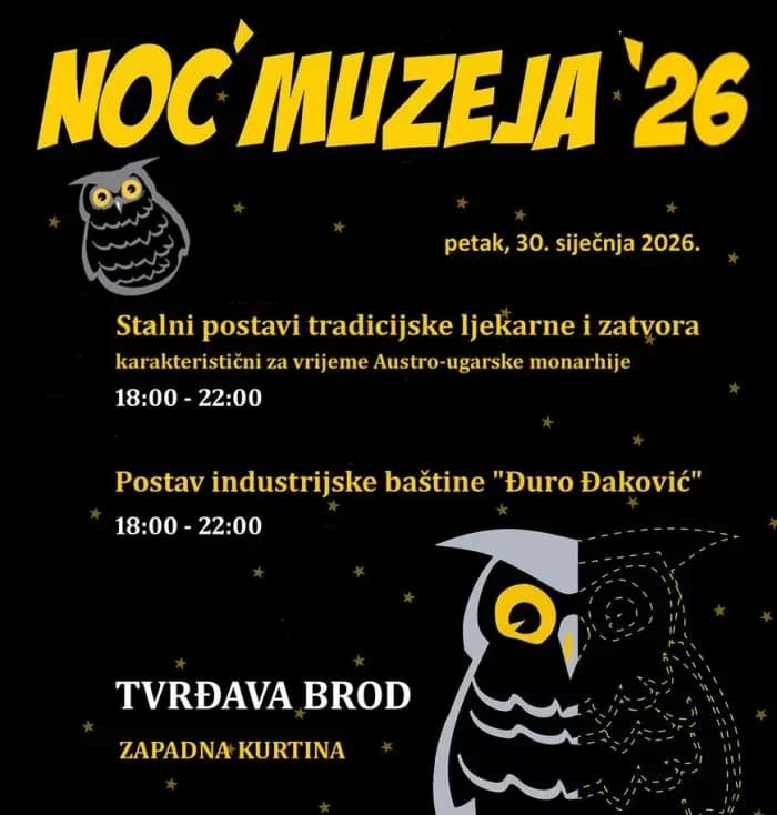 Gdje su večeras otvoreni muzejski, galerijski i drugi prostori...