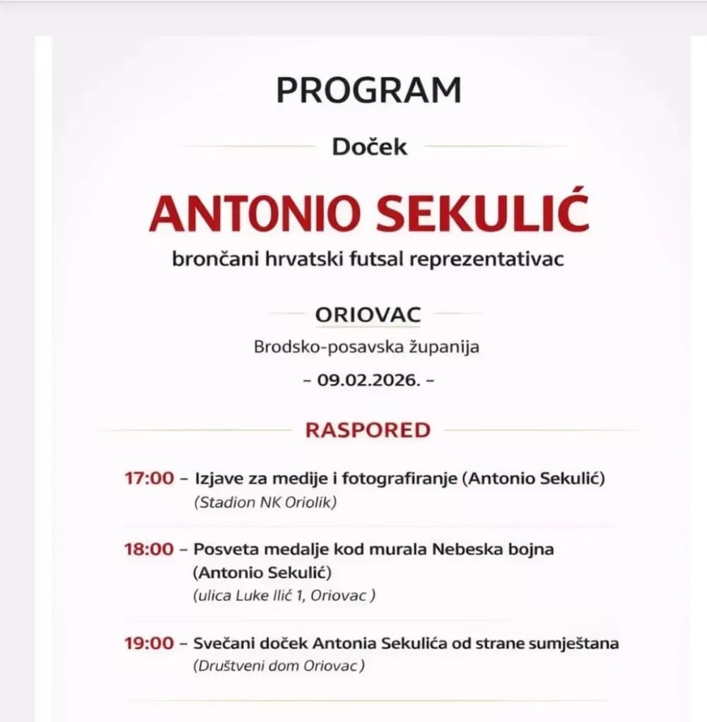 Oriovac dočekuje brončanog hrvatskog futsal reprezentativca Antonia Sekulića