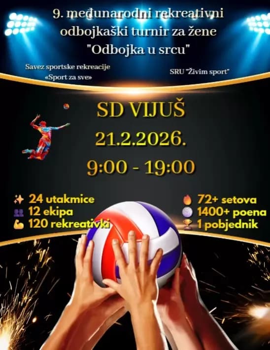 Dva međunarodna turnira „Odbojka u srcu“ ove subote u Slavonskom Brodu