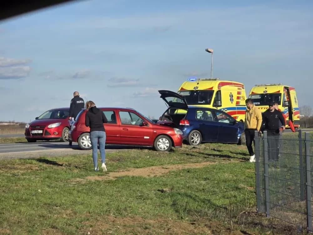Dvije osobe ozlijeđene u sudaru na državnoj cesti kod Slobodnice