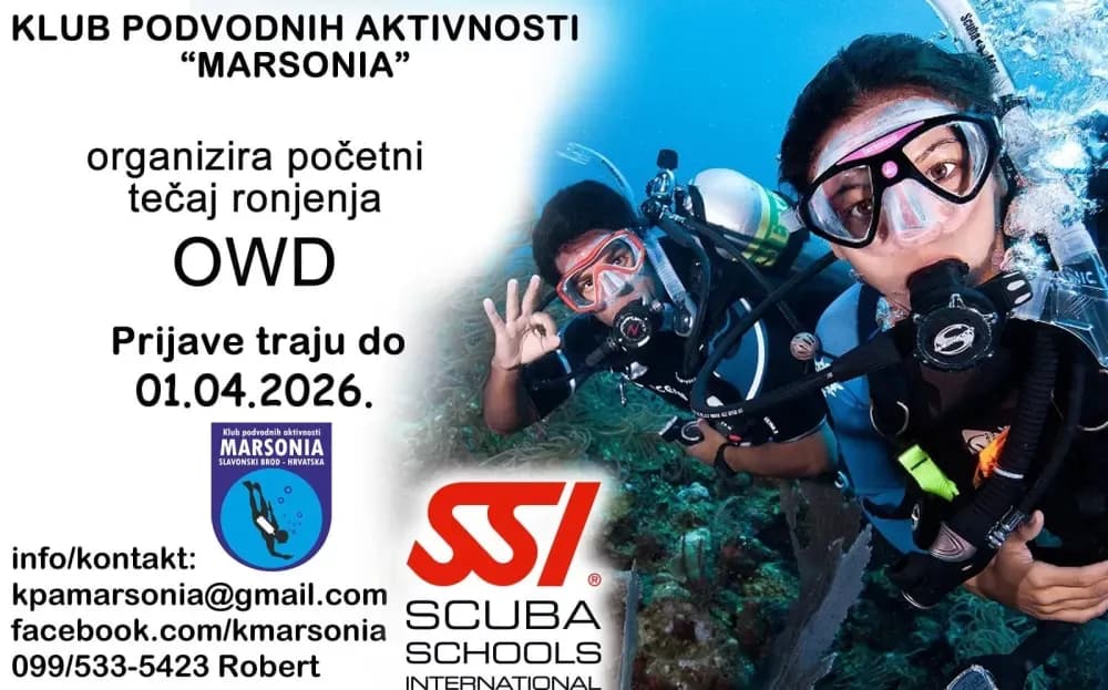 Želite li upoznati i istražiti podvodni svijet? Evo prilike...