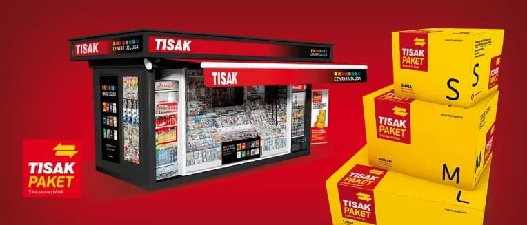 TISAK gasi uslugu Tisak paket