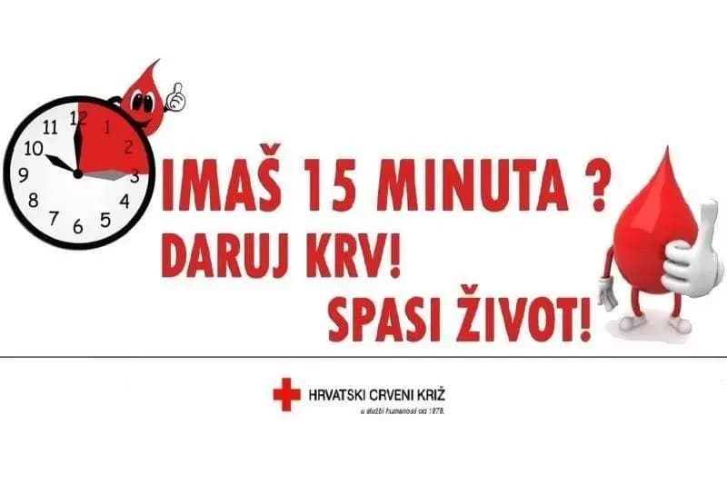 Sibinj poziva građane na dragovoljno darivanje krvi – akcija, danas, 25. ožujka