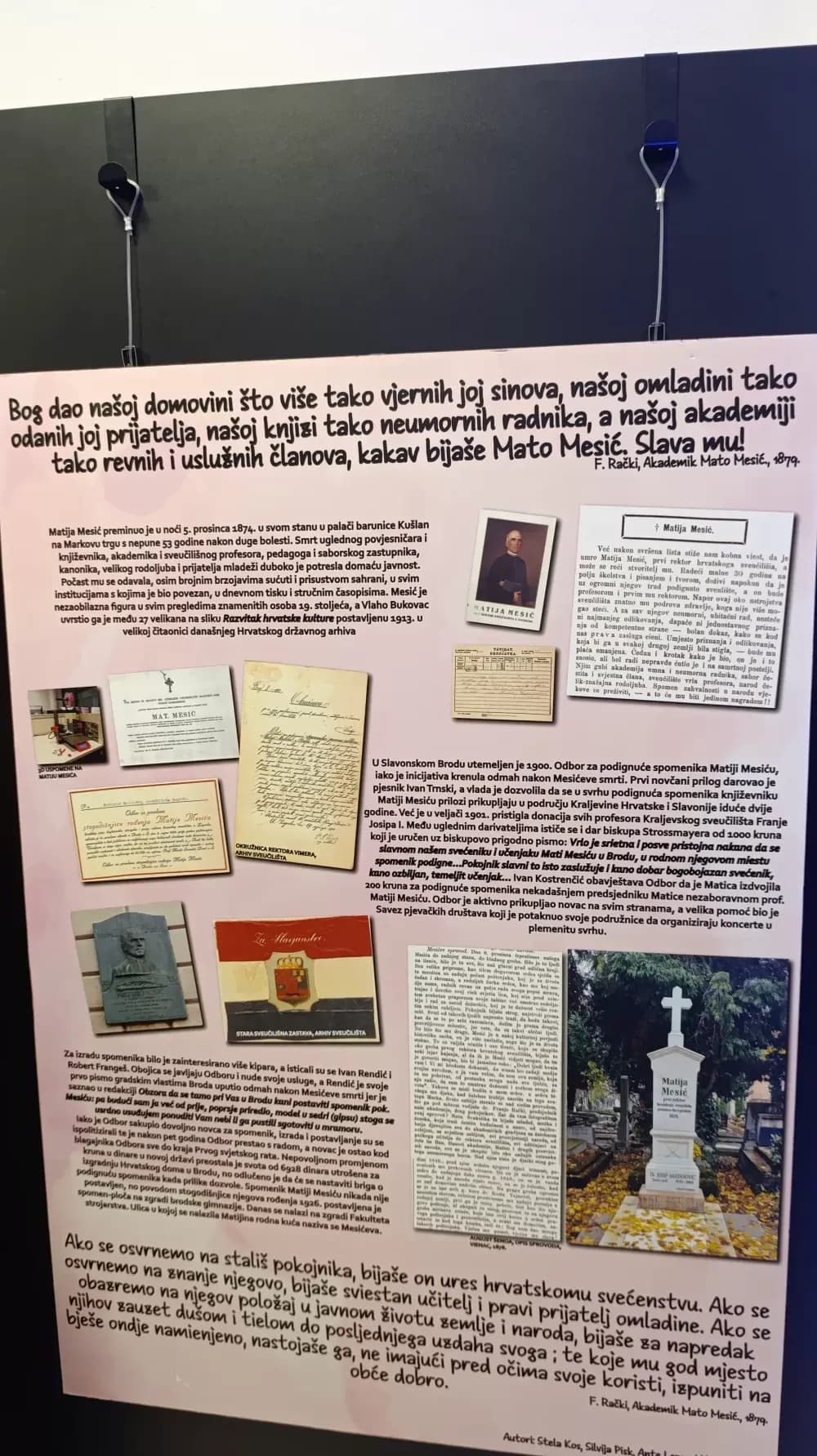 Izložba o prvom rektoru Sveučilišta u Zagrebu otvorena u njegovu rodnom gradu