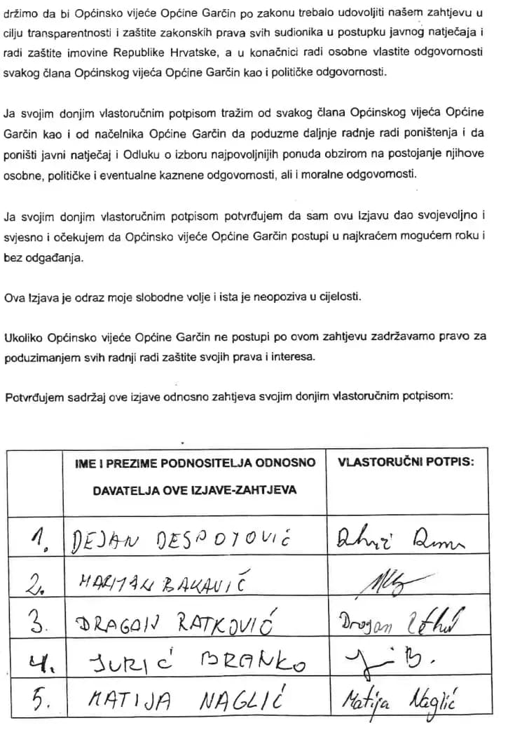 Nezadovoljstvo eskalira u Garčinu: Ministarstvo srušilo odluku, pritisci na načelnika Vidakovića i općinske vijećnike sve jači