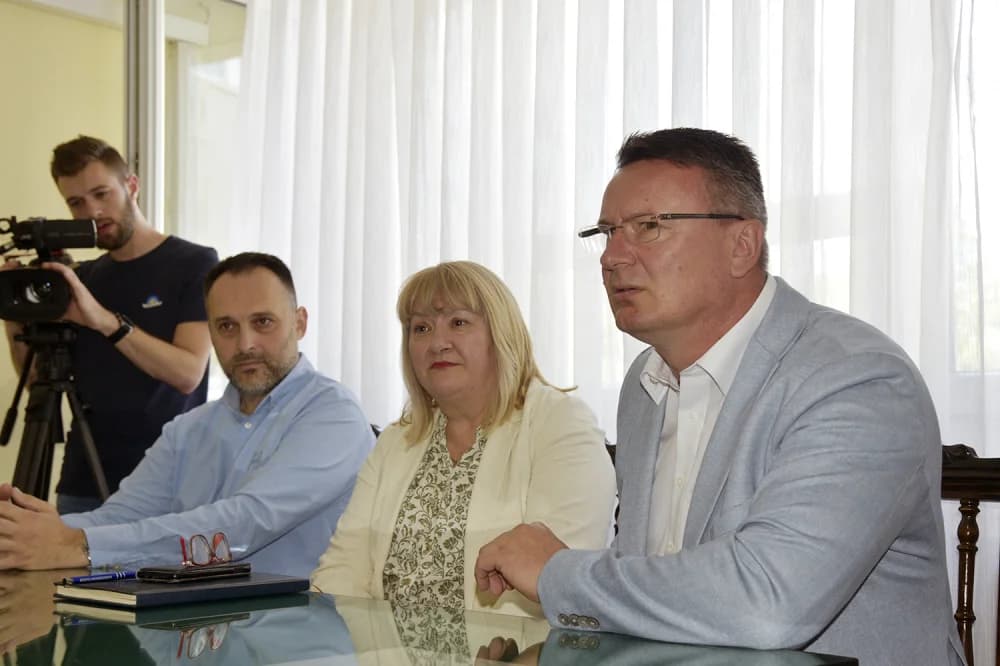 Susret župana Danijela Marušića s Europskim prvakom Danijelom Veočićem