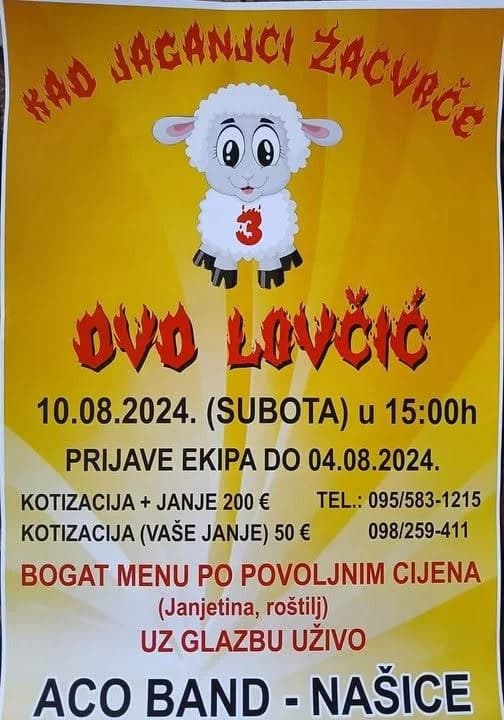 GASTRO PRIREDBA NA DILJ GORI: Ove subote popodne u Lovčiću se peče tridesetak janjaca