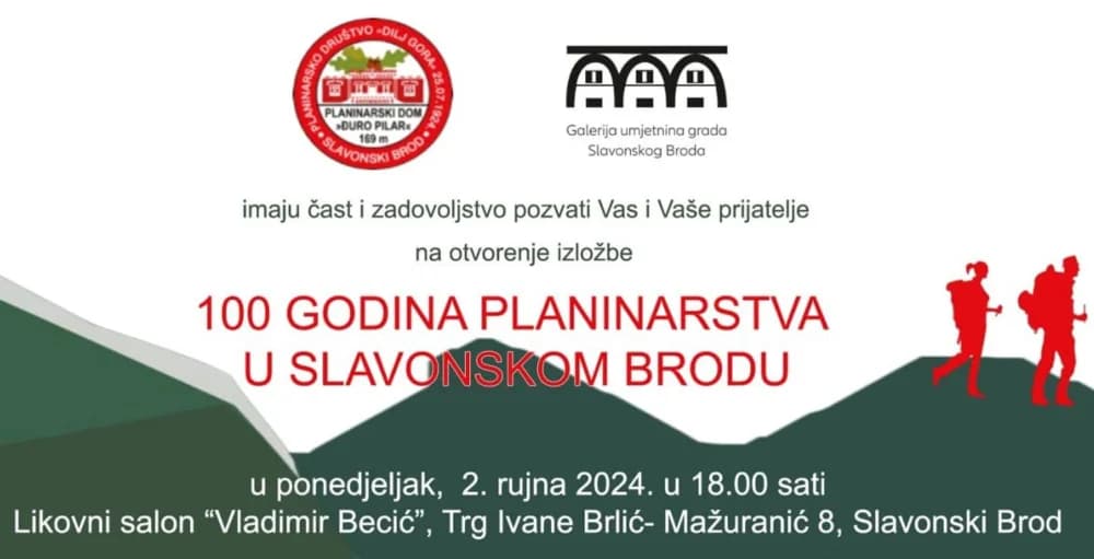 Izložba povodom „100 godina planinarstva u Slavonskom Brodu“