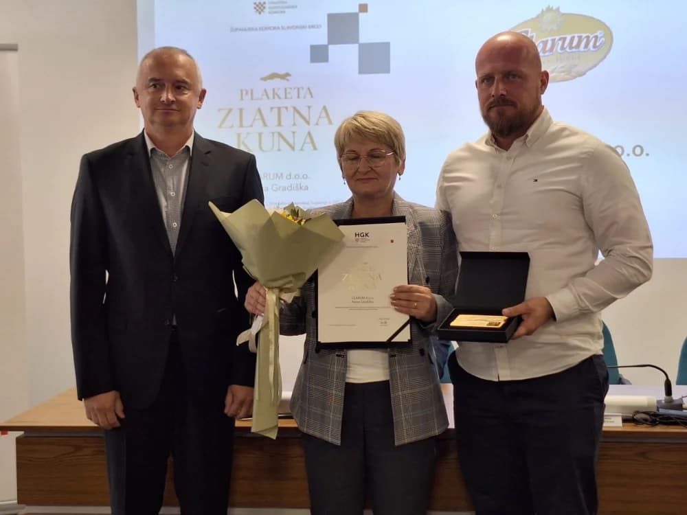 Najuspješnijim tvrtkama u Brodsko-posavskoj županiji dodijeljena priznanja Plaketa Zlatna kuna 2024.