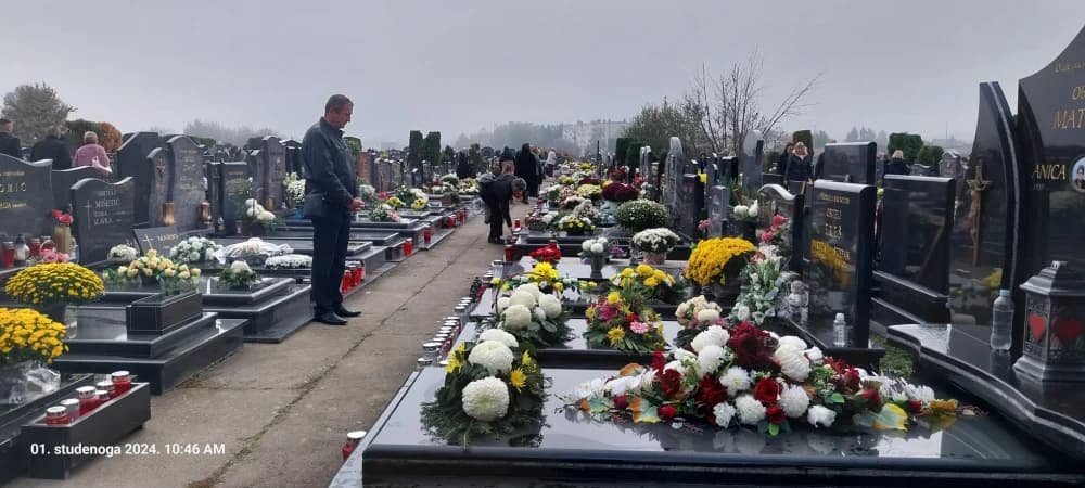 STOTINE BROĐANA NA GROBLJU: Dostojno obilježen blagdan Svih svetih