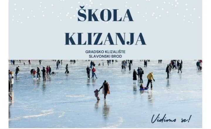 Mališani naučite klizati uz školu klizanja u Slavonskom Brodu!