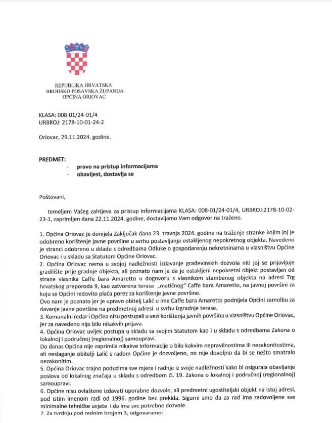 Nepotizam u Oriovcu: Kako je načelnik dodijelio javnu površinu svom nećaku?