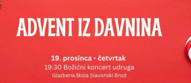 Nastavlja s Advent u Sl. Brodu: Evo što nas očekuje ovog vikenda