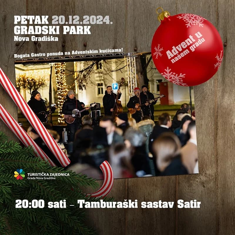 ADVENT U NAŠEM GRADU – Po najbolji blagdanski provod, navratite u Novu Gradišku