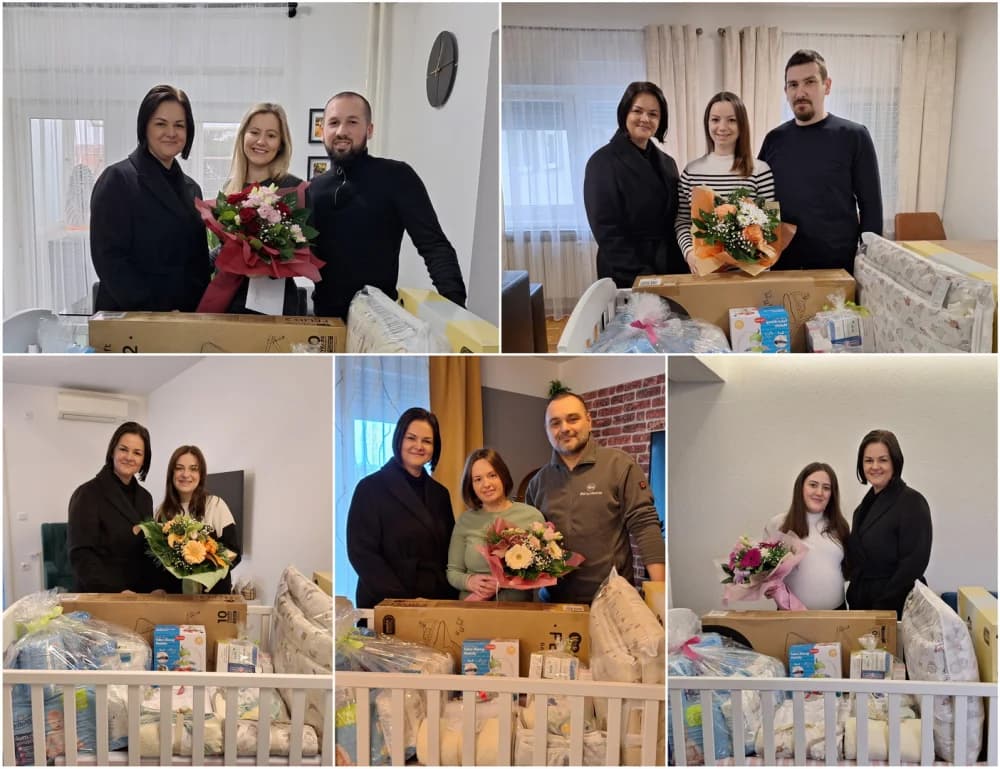 Dostava na adresu! Novih pet brodskih obitelji zaprimilo vrijedne pakete opreme za novorođenče