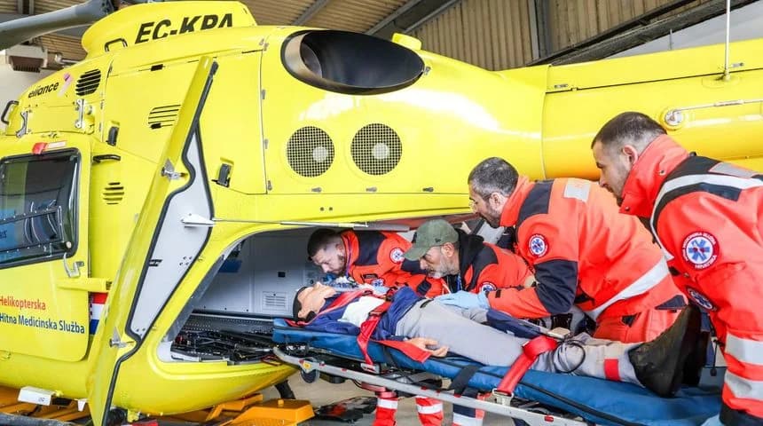Hitna helikopterska služba u Slavoniji intervenirala 41 put, a imali su i neke akcije filmskog spašavanja