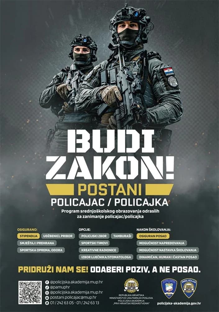 Postani policajac/policajka! Pridruži nam se!