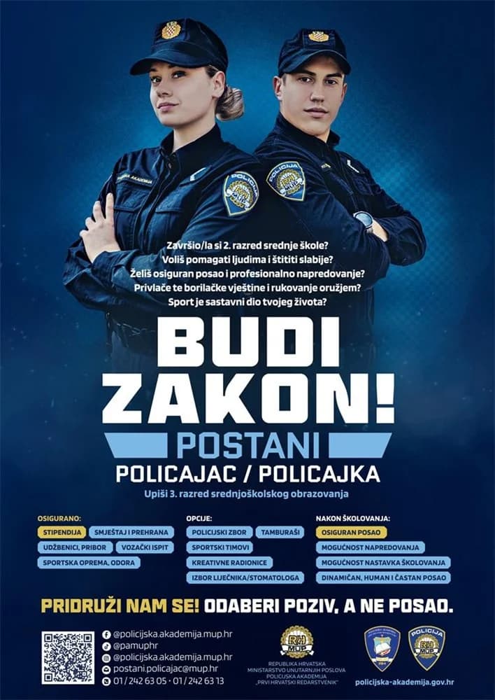 Postani policajac/policajka! Pridruži nam se!