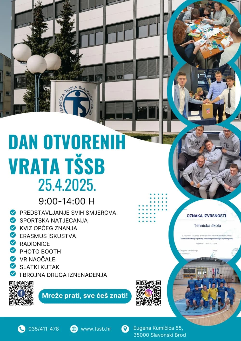 Upoznajte učenike i nastavnike Tehničke škole Sl. Brod na Danu otvorenih vrata 25.travnja 2025. godine