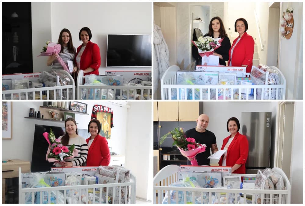 Dvostruko veselje na jednoj od čak devet adresa prilikom dostave opreme za bebe