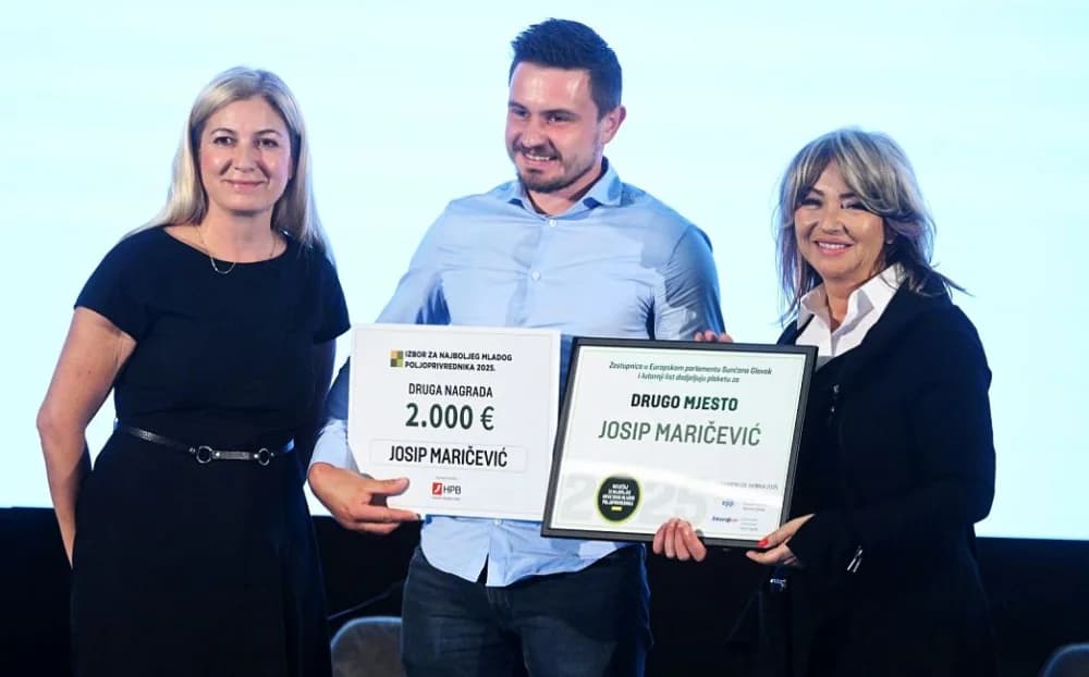 Josip Maričević iz Slobodnice prvi do pobjednice na izboru za najboljeg hrvatskog mladog poljoprivrednika u 2025. godini