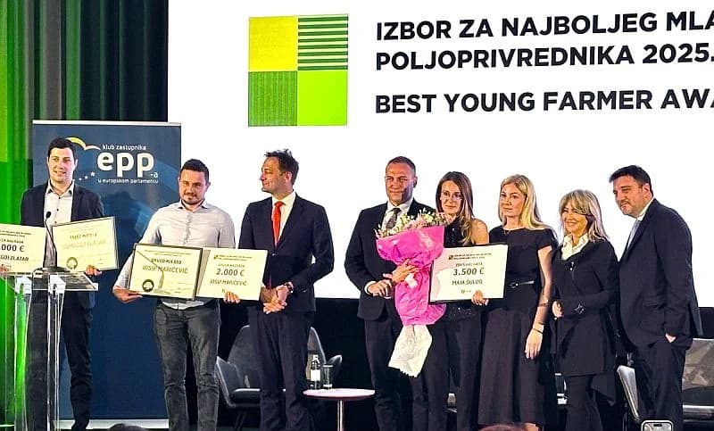 Josip Maričević iz Slobodnice prvi do pobjednice na izboru za najboljeg hrvatskog mladog poljoprivrednika u 2025. godini