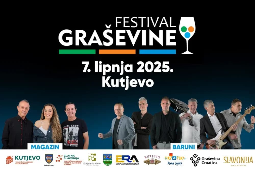 Uz Festival graševine u Kutjevu za vikend pred nama zanimljive manifestacije te koncert Magazina i Baruna