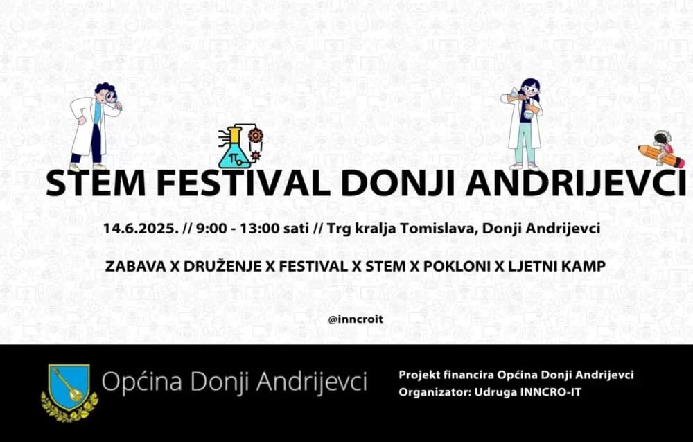 (NAJAVA) STEM festival u Donjim Andrijevcima