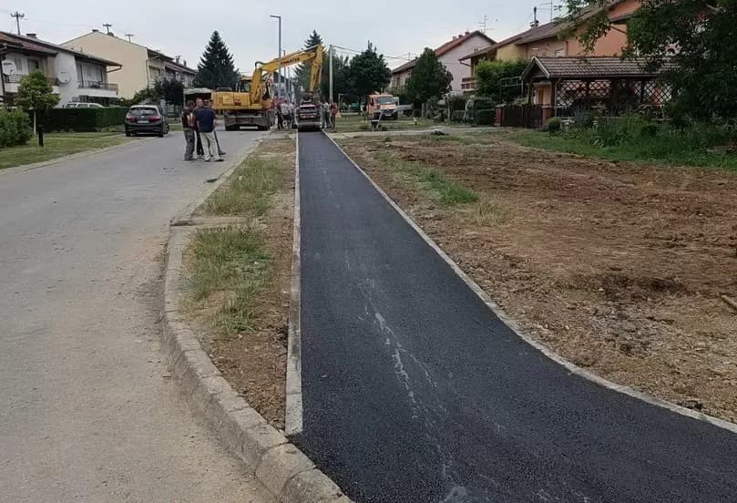 Završena izgradnja nove pješačke staze u Baranjskoj ulici