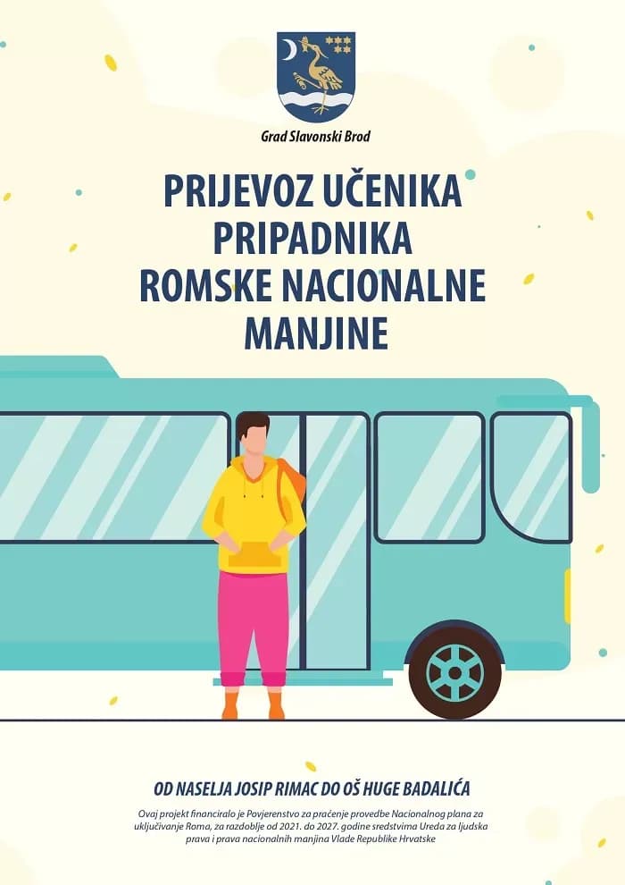 Besplatan prijevoz za učenike romske nacionalne manjine do Osnovne škole Huge Badalića