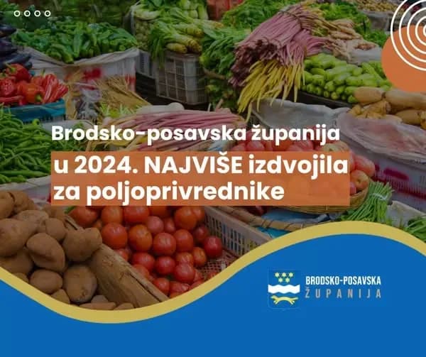 Po stanovniku Brodsko-posavska županija prva u izdvajanju za subvencije poljoprivrednicima