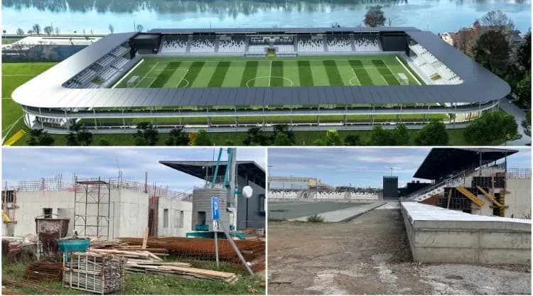 Radovi na južnoj tribini Stadiona kraj Save napreduju prema planu