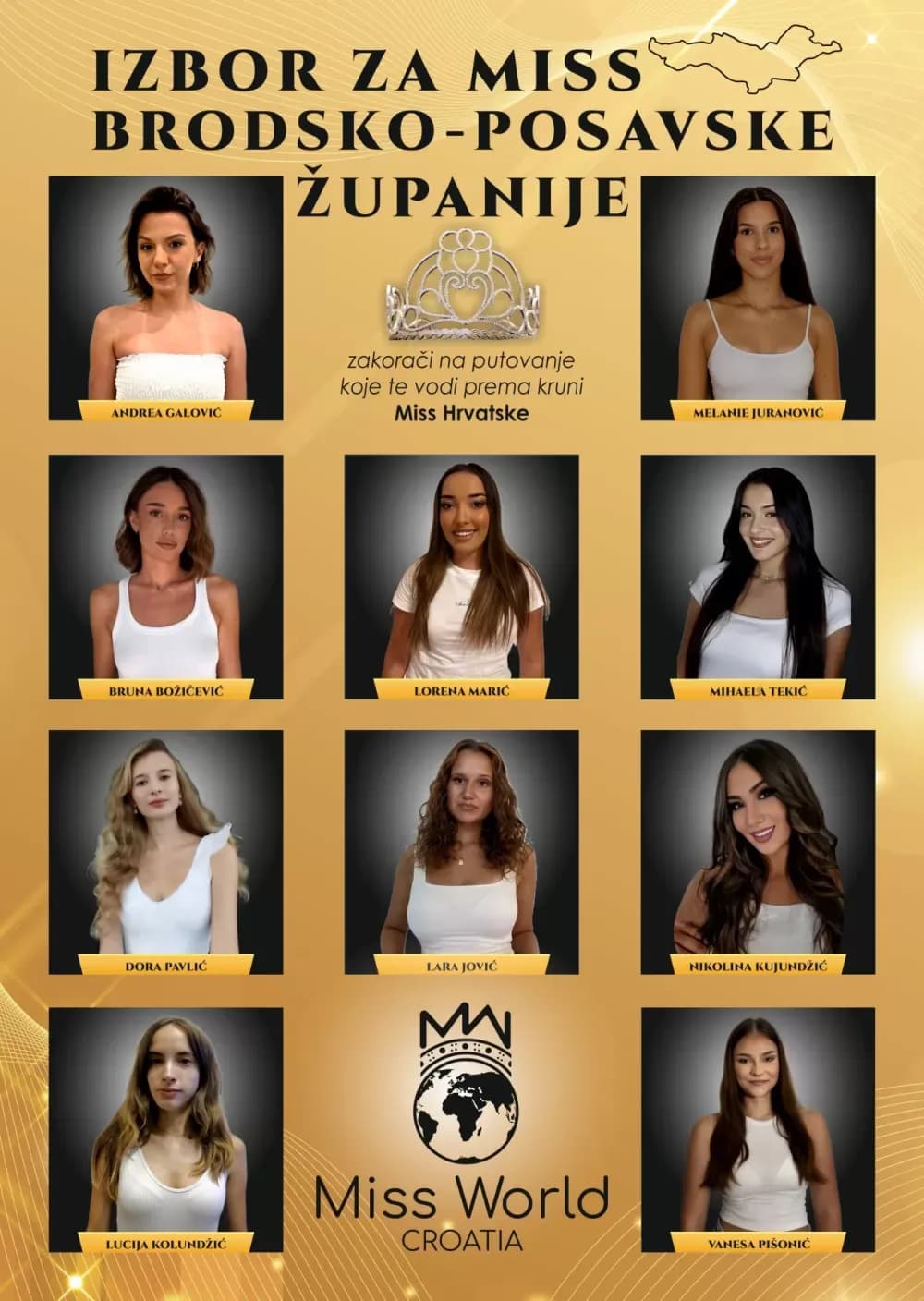 OVO SU NATJECATELJICE MISS BRODSKO-POSAVSKE ŽUPANIJE 2024.