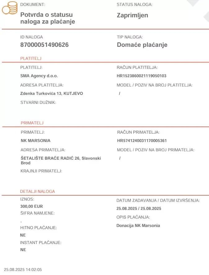 Posljednji apel za spas Marsonije - financijski pomogao i portal sportalo.hr