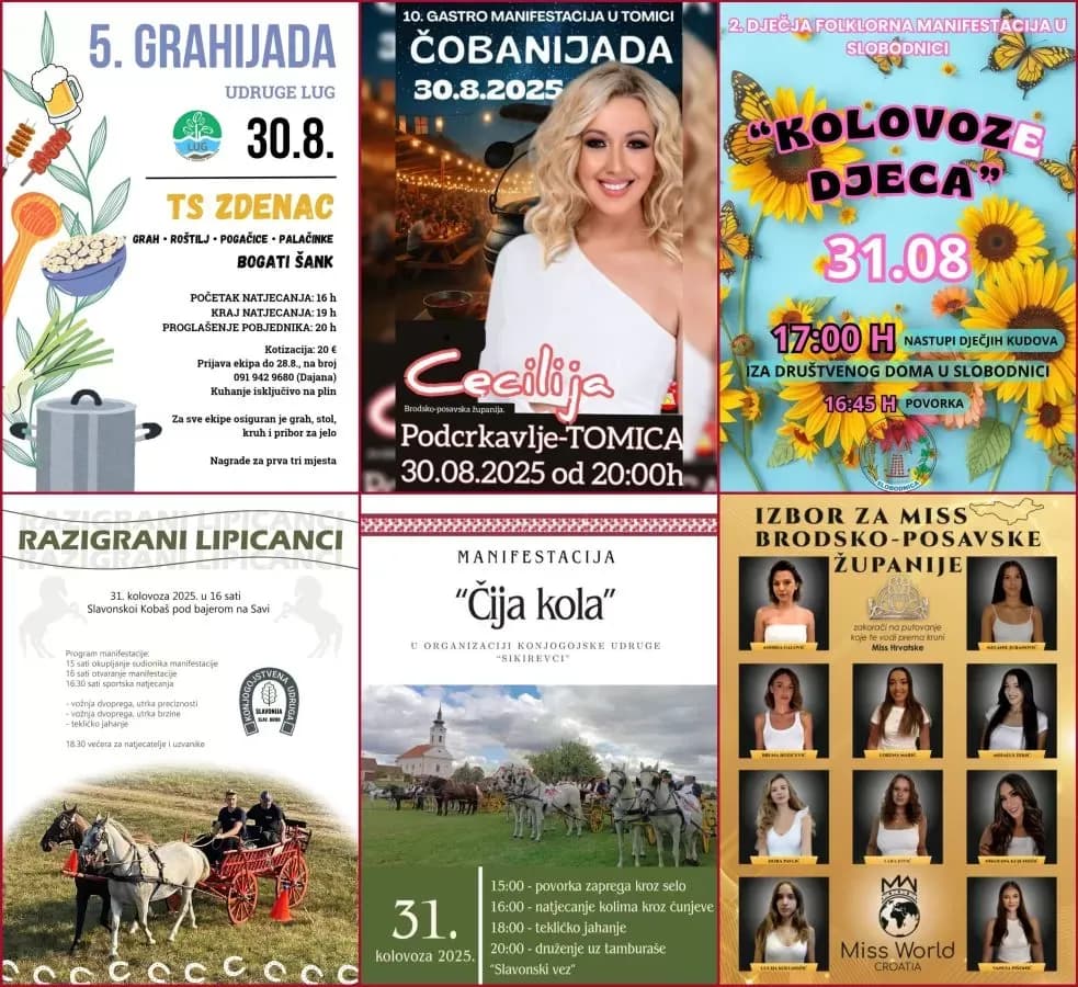 Od grahijade, čobanijade i konjogojskih natjecanja, do izbora za Miss