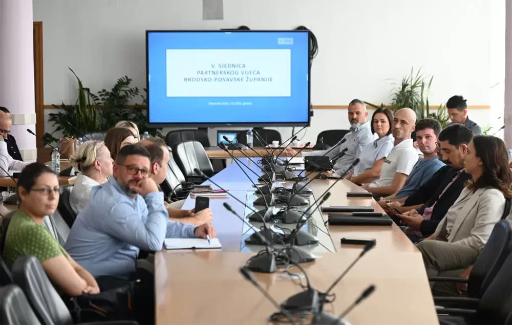 Razmatrane teme od vitalnog značaja za budući razvoj Brodsko-posavske županije na sjednici Partnerskog vijeća