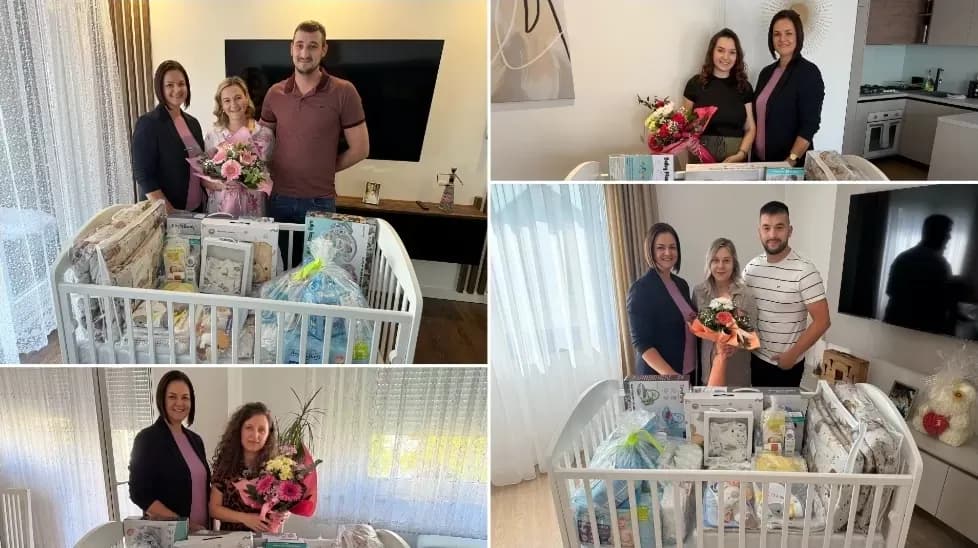 Grad Slavonski Brod uručio novih pet paketa opreme za bebe
