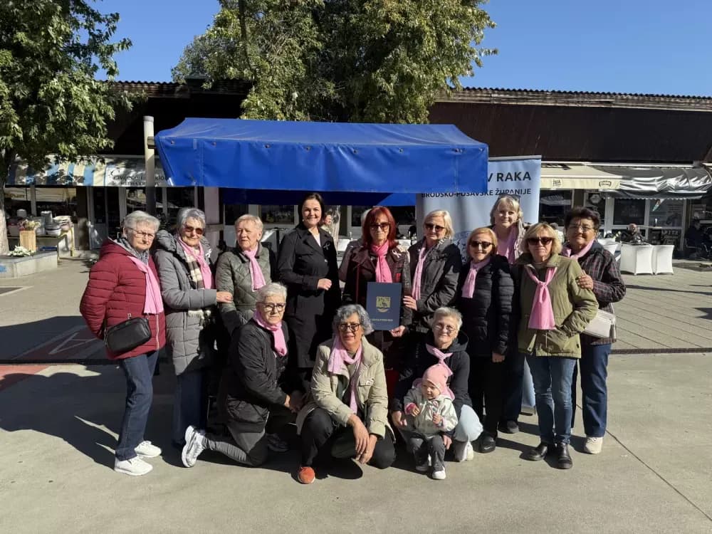 Zajedno za zdravlje žena - obilježen Dan ružičaste vrpce u Slavonskom Brodu