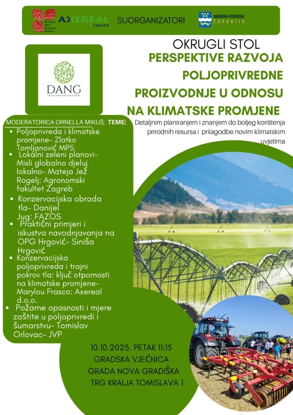 25. Izbor za najuzorniju hrvatsku seosku ženu, Novogradiški sajam, 25. Poljoprivredno-poduzetničke ideje