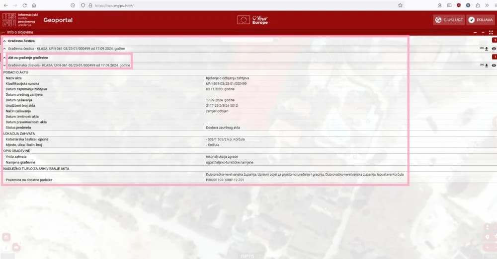 IPAK (NE)LEGALNA GRADNJA: Protiv Duspare i Grada Sl. Broda danas sudski postupak pred Općinskim sudom u Dubrovniku – Stalnoj službi Korčula