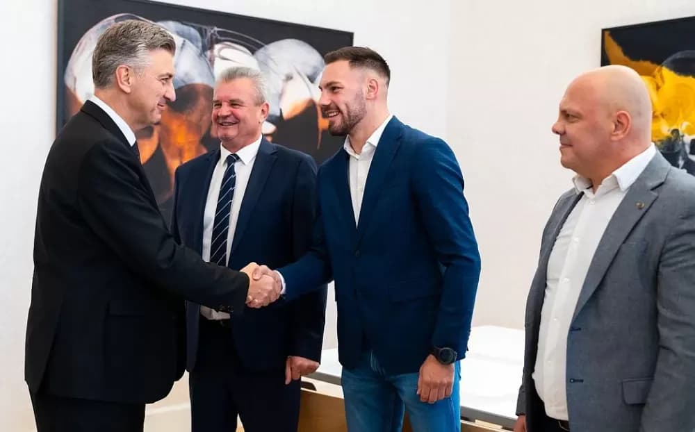 Plenković ugostio predstavnike hrvatskog hrvačkog , boksačkog i judo saveza - među gostima i Gabrijel Veočić