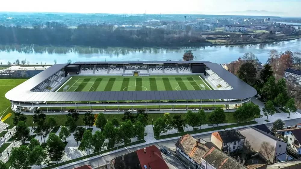 Novi zapadni dio južne tribine Stadiona kraj Save oblikuje budući sportski kompleks